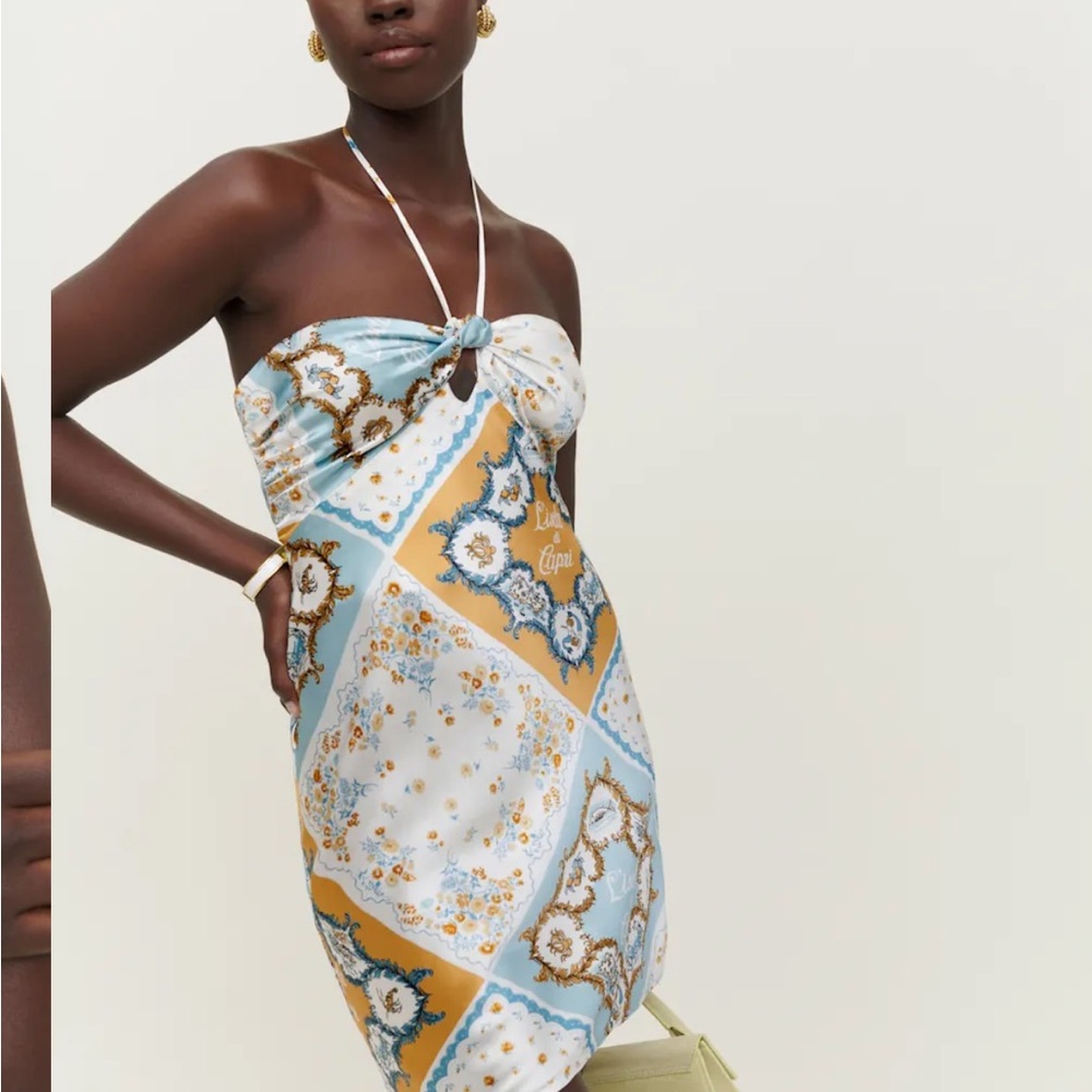 NWT Reformation Sorrentine silk dress. Size 0